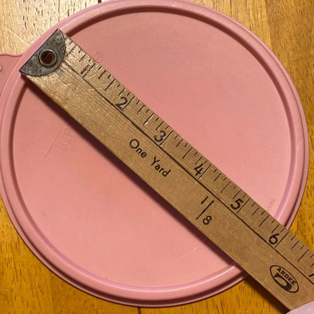 Tupperware Replacement Lids Seals B C Size Pastel Pink Blue Gray 5pc Set Vtg